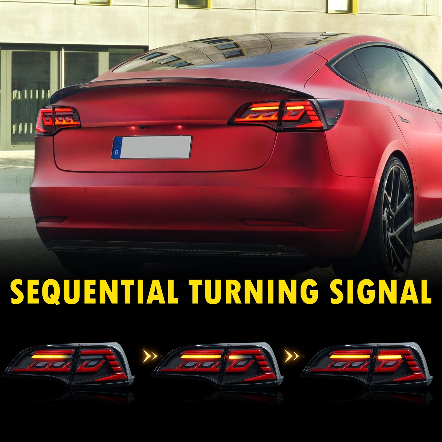 LED Tail Lights Assembly For Tesla Model 3 Model Y 2017-2022 – Speedzone  Performance LLC