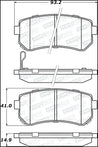 StopTech 10-13 Kia Forte Koup Street Performance Front Brake Pads Stoptech