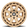 ICON Compass 17x8.5 5x5 -6mm Offset 4.5in BS Satin Brass Wheel ICON