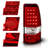 ANZO 2003-2006 Chevrolet Silverado 1500 LED Taillights Red/Clear ANZO