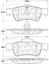 StopTech Street Select Brake Pads w/Hardware - Rear Stoptech