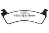 EBC 95-98 Ford Windstar 3.0 Ultimax2 Rear Brake Pads EBC