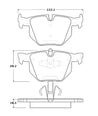 StopTech Street Touring 06 BMW 330 Series (Exc E90) Series Rear Brake Pads Stoptech