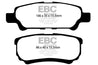 EBC 11-14 Chrysler 200 2.4 Ultimax2 Rear Brake Pads EBC