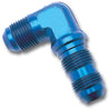 Russell Performance -4 AN 90 Degree Flare Bulkhead (Blue) Russell