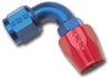 Russell Performance -8 AN Red/Blue 90 Degree Full Flow Hose End (25 pcs.) Russell