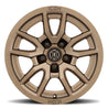 ICON Vector 5 17x8.5 5x5 -6mm Offset 4.5in BS 71.5mm Bore Bronze Wheel ICON