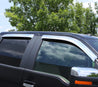 AVS 11-18 Jeep Grand Cherokee Ventvisor Outside Mount Front & Rear Window Deflectors 4pc - Chrome AVS