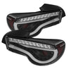 Spyder Scion FRS 12-14/Subaru BRZ 12-14 Light Bar LED Tail Lights Black ALT-YD-SFRS12-LBLED-BK SPYDER