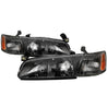 xTune 97-99 Toyota Camry 4pc OEM Style Headlights w/Corner Lights - Black (HD-JH-TCAM97-SET-BK) SPYDER