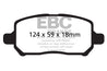 EBC 05-10 Chevrolet Cobalt 2.2 4 Lug Redstuff Front Brake Pads EBC