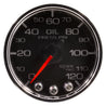 Autometer Spek-Pro Gauge Oil Press 2 1/16in 120psi Stepper Motor W/Peak & Warn Blk/Chrm AutoMeter
