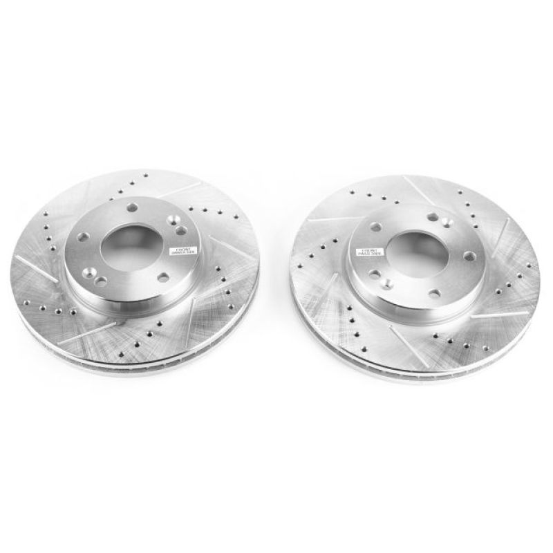 Power Stop 07-10 Kia Rondo Front Evolution Drilled & Slotted Rotors - Pair PowerStop