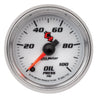 Autometer C2 52mm 100 PSI Electronic Oil Pressure Gauge AutoMeter