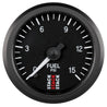 Autometer Stack 52mm 0-15 PSI 1/8in NPTF Male Pro Stepper Motor Fuel Pressure Gauge - Black AutoMeter
