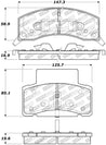 StopTech Sport Brake Pads w/Shims and Hardware Stoptech