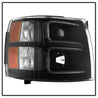 Xtune Chevy Silverado 1500/2500/3500 07-13 Projector Headlights Black PRO-JH-CS07-LED-BK SPYDER