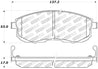 StopTech Performance 02-05 Infiniti G35 / 07-09 Nissan Altima/Sentra / 6/02-05 350Z Front Brake Pa Stoptech