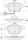 StopTech Performance 1/05-09 Audi A4/A4 Quattro Front Brake Pads Stoptech