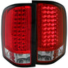 ANZO 2007-2013 Chevrolet Silverado 1500 LED Taillights Red/Clear ANZO