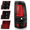 ANZO 2003-2006 Chevy Silverado 1500 LED Taillights Plank Style Black w/Clear Lens ANZO