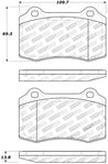 StopTech Performance 00-06 Jaguar S Typre R / XJ R / XJR-S / XJ Sport Rear Brake Pads Stoptech