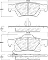 StopTech Street Select Brake Pads w/Hardware - Rear Stoptech