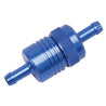 Russell Performance Blue Street Fuel Filter (3in Length 1-1/8in diameter 5/16in inlet/outlet) Russell