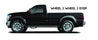 N-Fab Nerf Step 09-17 Dodge Ram 1500 Regular Cab 6.4ft Bed - Gloss Black - W2W - 3in N-Fab