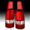 ANZO 2003-2006 Chevy Silverado 1500 LED Taillights Plank Style Chrome With Red/Clear Lens ANZO