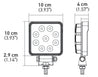 Hella ValueFit Work Light 4SQ 1.0 LED MV CR LT Hella