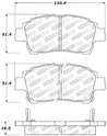 StopTech Performance 00-05 Spyder MR2 / 00 Celica GT / 04-07 xA/xB Front Brake Pads Stoptech