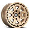 ICON Compass 17x8.5 6x5.5 0mm Offset 4.75in BS Satin Brass Wheel ICON