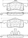 StopTech Street Select Brake Pads - Front/Rear Stoptech