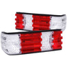 ANZO 1986-1991 Mercedes Benz S Class W126 Taillights Red/Clear ANZO