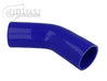 BOOST Products Silicone Elbow 45 Degrees, 1" ID, Blue BOOST Products