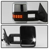 xTune Chevy Silverado 14-16 Heated Amber LED Signal Mirror Chrome MIR-CSIL14S-G3C-PWH-AM-SET SPYDER