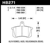 Hawk 98-02 Audi A4 Quattro Blue 9012 Race Rear Brake Pads Hawk Performance