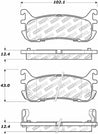 StopTech 97-03 Ford Escort Street Select Rear Brake Pads Stoptech