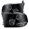Spyder Dodge Ram 1500 09-14 Projector Headlights Halogen- LED Halo LED - Blk Smke PRO-YD-DR09-HL-BSM SPYDER