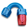 Russell Performance -6 AN Red/Blue 150 Degree Full Flow Swivel Hose End (With 9/16in Radius) Russell