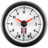 Autometer Stack Analog Clock Gauge - White AutoMeter