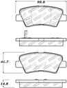 StopTech 09-15 Hyundai Sonata Street Select Rear Brake Pads Stoptech