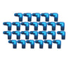 Russell Performance -8 AN to 1/2in NPT 90 Degree Flare to Pipe Adapter (Blue) (25 pcs.) Russell
