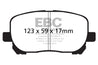 EBC 02-08 Pontiac Vibe 1.8 Redstuff Front Brake Pads EBC