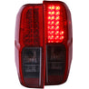 ANZO 2005-2008 Nissan Frontier LED Taillights Red/Smoke ANZO