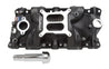 Edelbrock Intake Manifold Perf Eps SBC w/ Oil Fill Tube and Breather Black Edelbrock