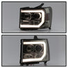 Spyder GMC Sierra 1500/2500/3500 07-13 V2 Projector Headlights - Smoke PRO-YD-GS07V2-LBDRL-SM SPYDER