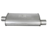 aFe Scorpion Replacement Alum Steel Muffler Double Layer 2-1/2in In/Out Center/Offset 18inL x9inW aFe