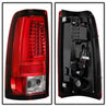 Spyder Chevy Silverado 1500/2500 99-02 Version 2 LED Tail Lights - Red Clear ALT-YD-CS99V2-LED-RC SPYDER